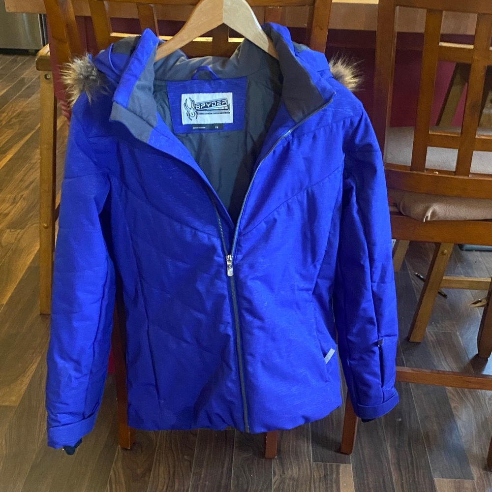Spyder Kids Vibrant Blue Puffer Coat